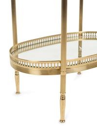 Am Empire Style Gilt Metal Side Table