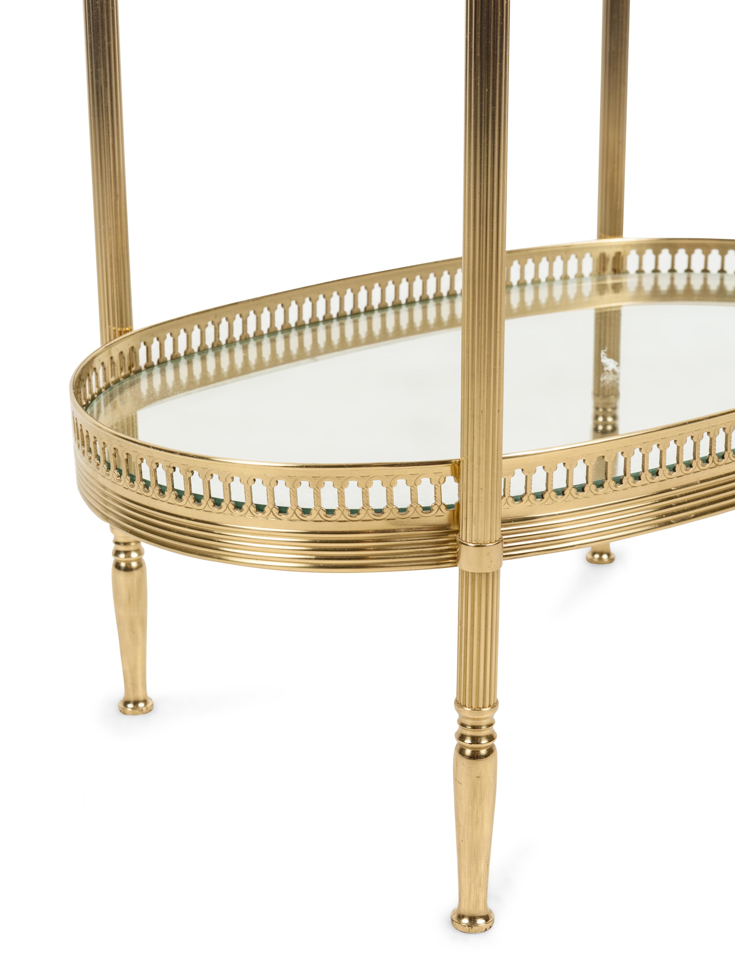 Am Empire Style Gilt Metal Side Table