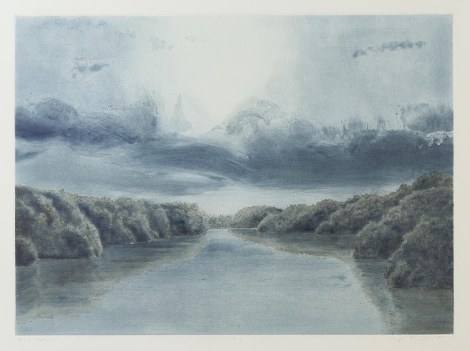 April Gornik, (American, b. 1953), Rivers Meeting, 1989