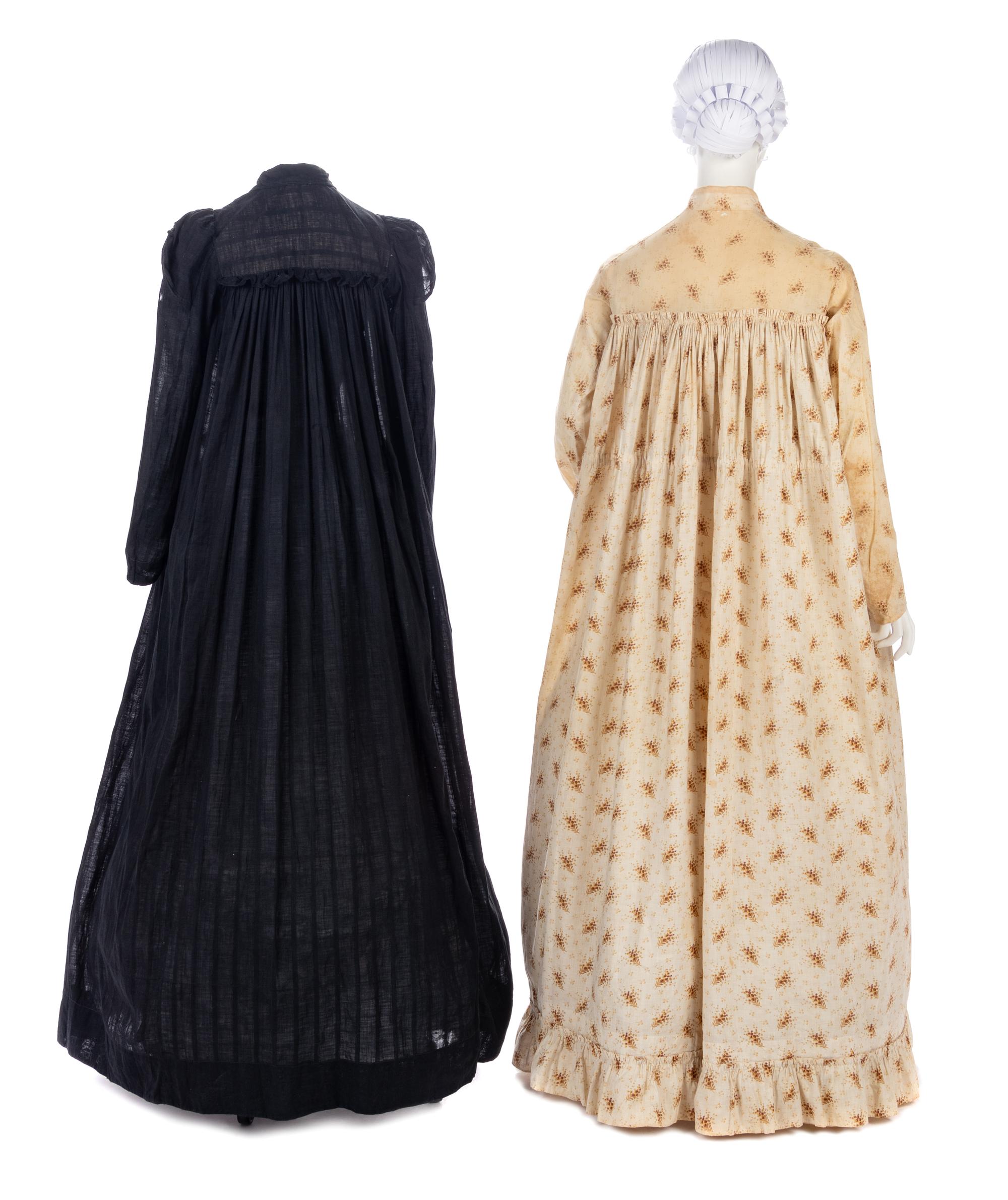 Two Cotton Day/Home Dresses, 1890s