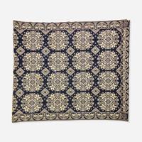 An assorted collection of five woven wool coverlets and one quilt; 19th century