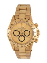 ROLEX, REF. 16528 18K YELLOW GOLD ZENITH 'DAYTONA' 'INVERTED 6' WATCH