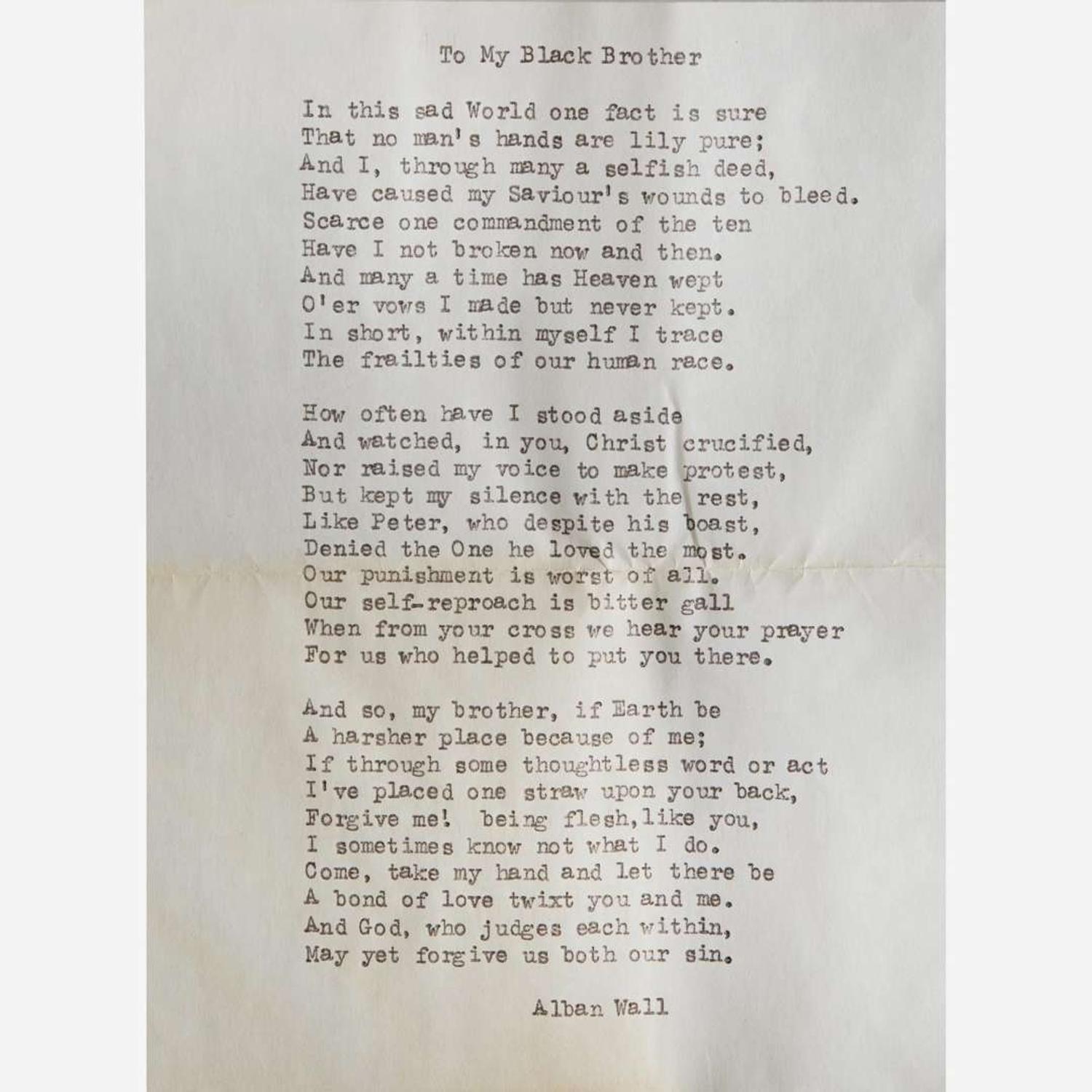 [African-Americana] King, Martin Luther, Jr. Typed letter, signed