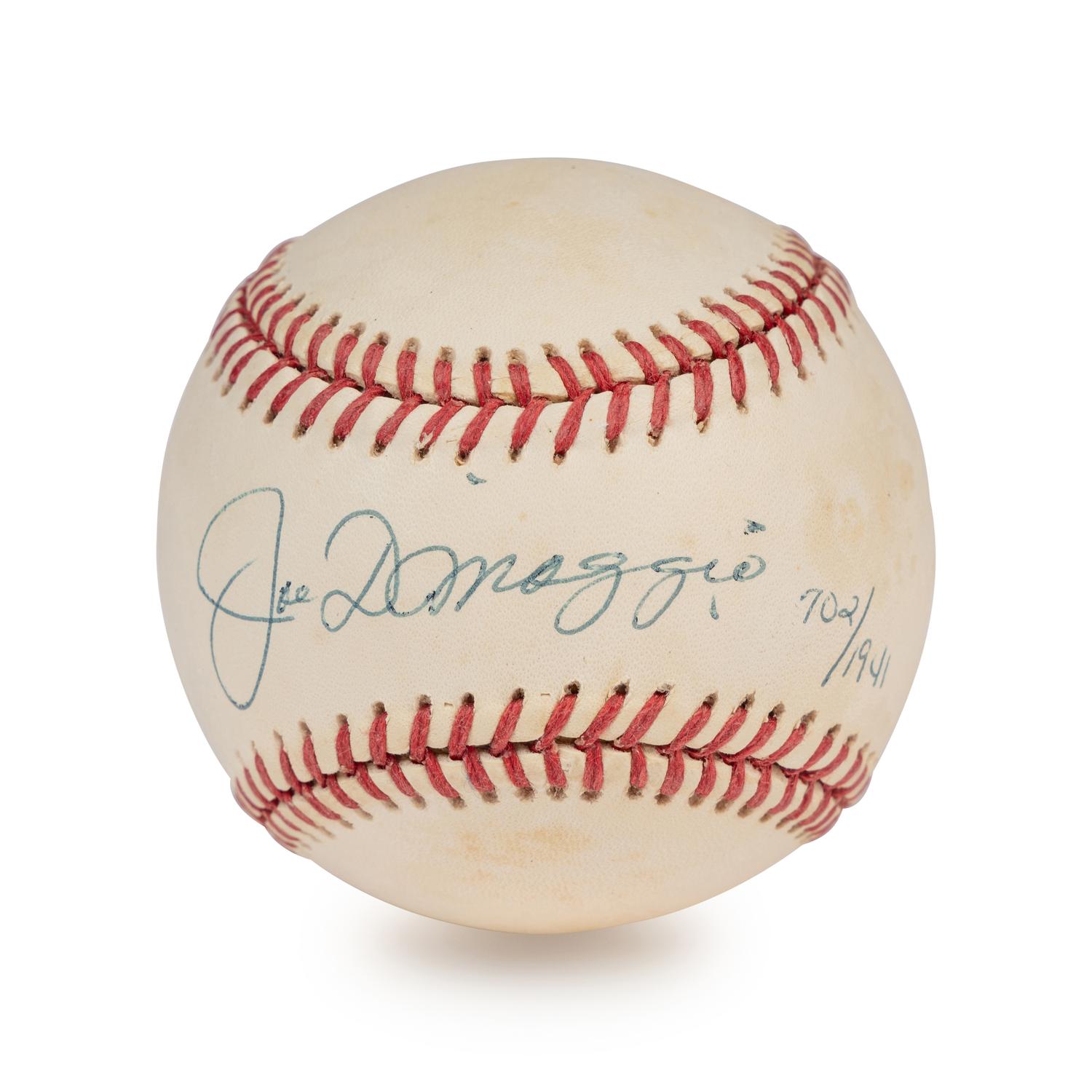 A Joe DiMaggio Single Signed Autograph Limited Edition Baseball (Beckett Authentication Services Letter),