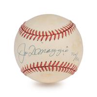 A Joe DiMaggio Single Signed Autograph Limited Edition Baseball (Beckett Authentication Services Letter),