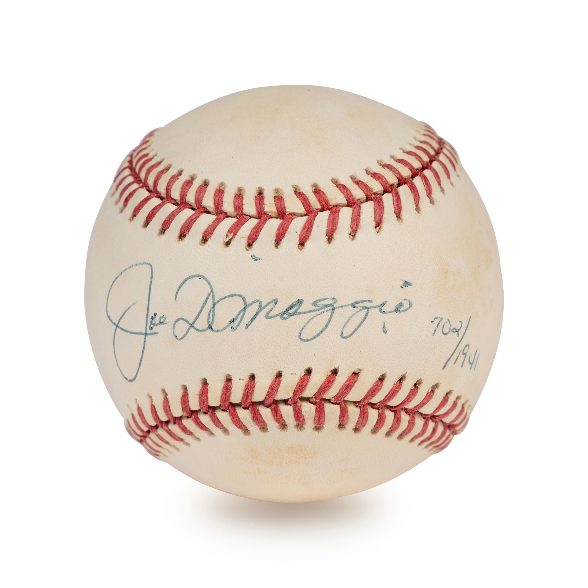 A Joe DiMaggio Single Signed Autograph Limited Edition Baseball (Beckett Authentication Services Letter),