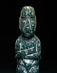 An Olmec Jade Pounding Figure