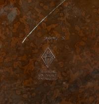 A Heintz Sterling on Bronze Humidor