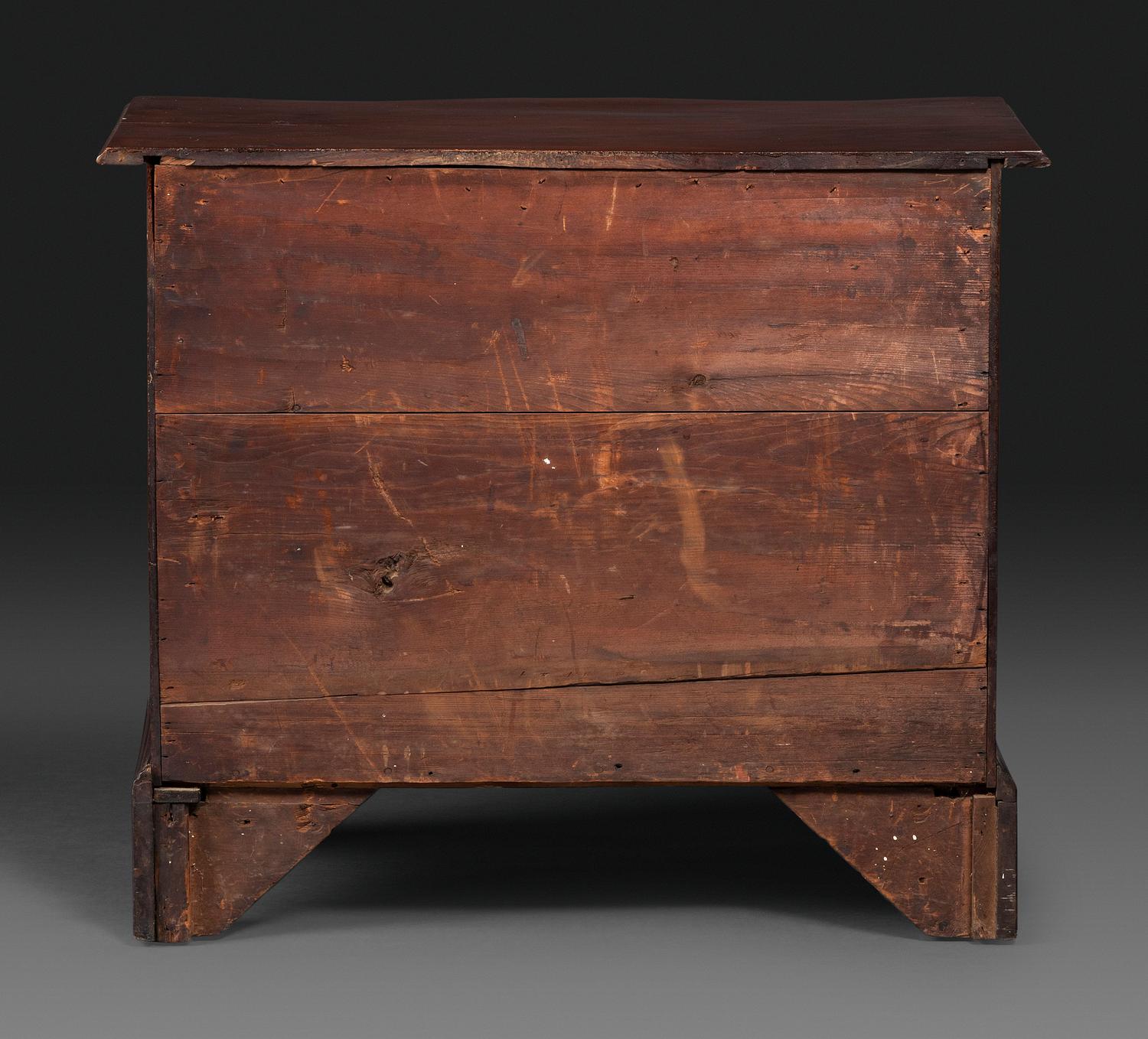 A Chippendale Mahogany Serpentine Chest of Drawers