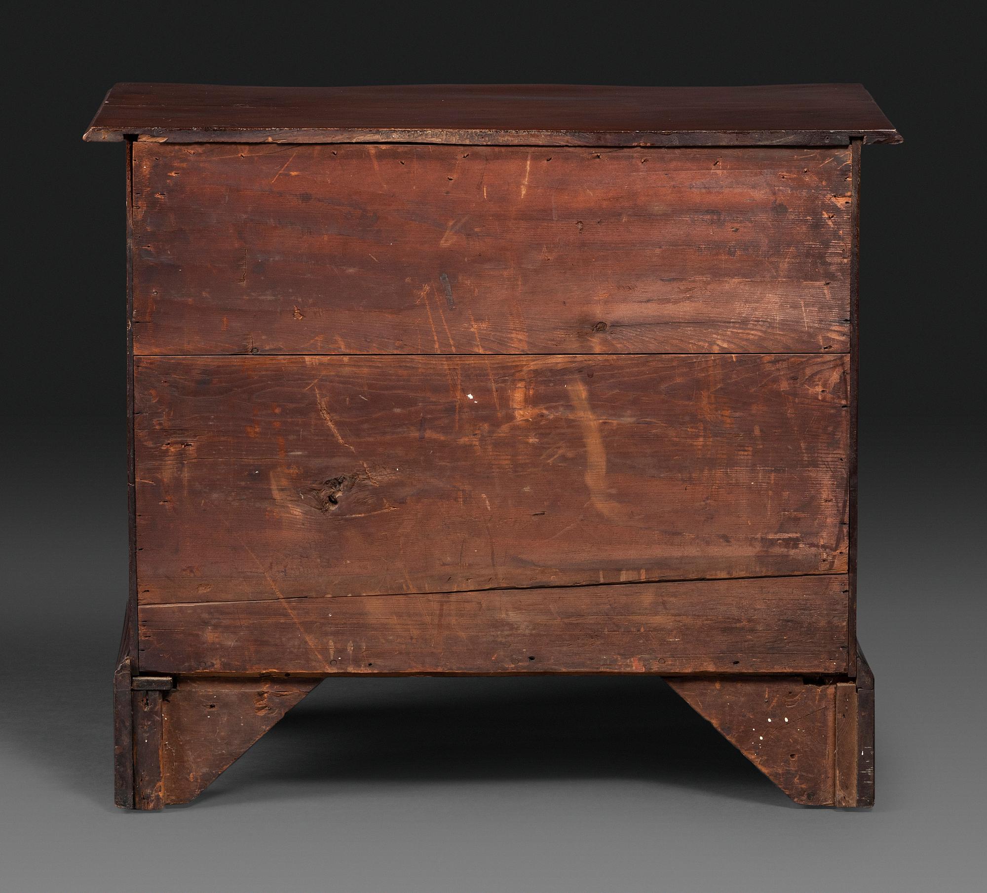A Chippendale Mahogany Serpentine Chest of Drawers