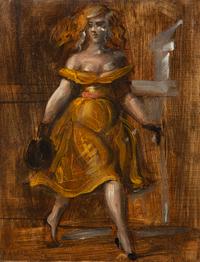 Woman in Yellow Dress