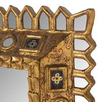 A Spanish Baroque Style Giltwood Mirror