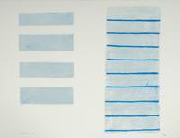 Equals and Blue Field (two prints from A Poem for Alexander ), 1972