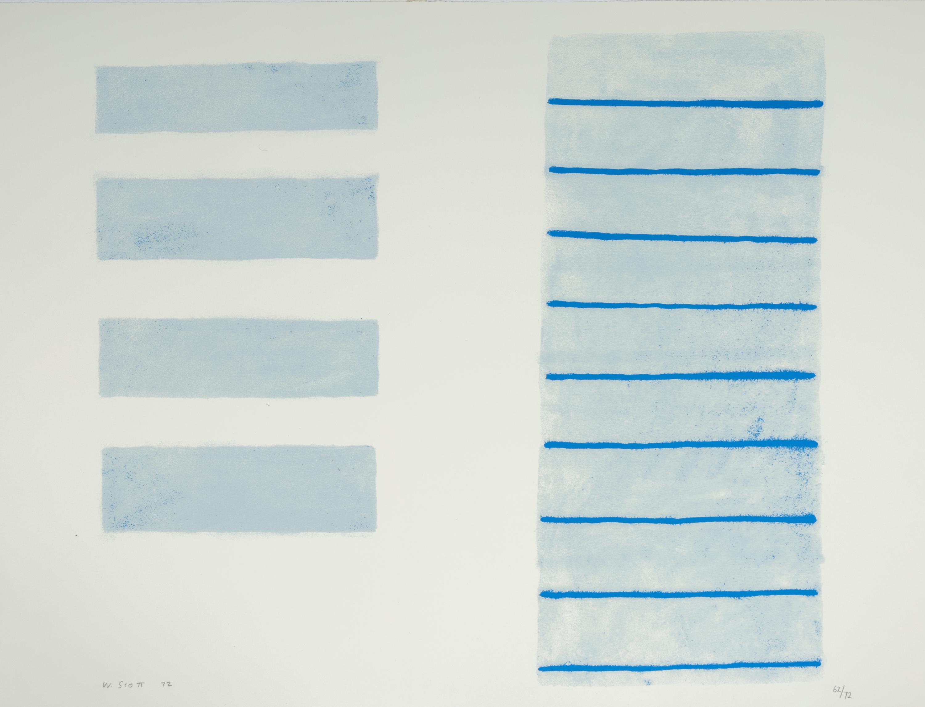 Equals and Blue Field (two prints from A Poem for Alexander ), 1972