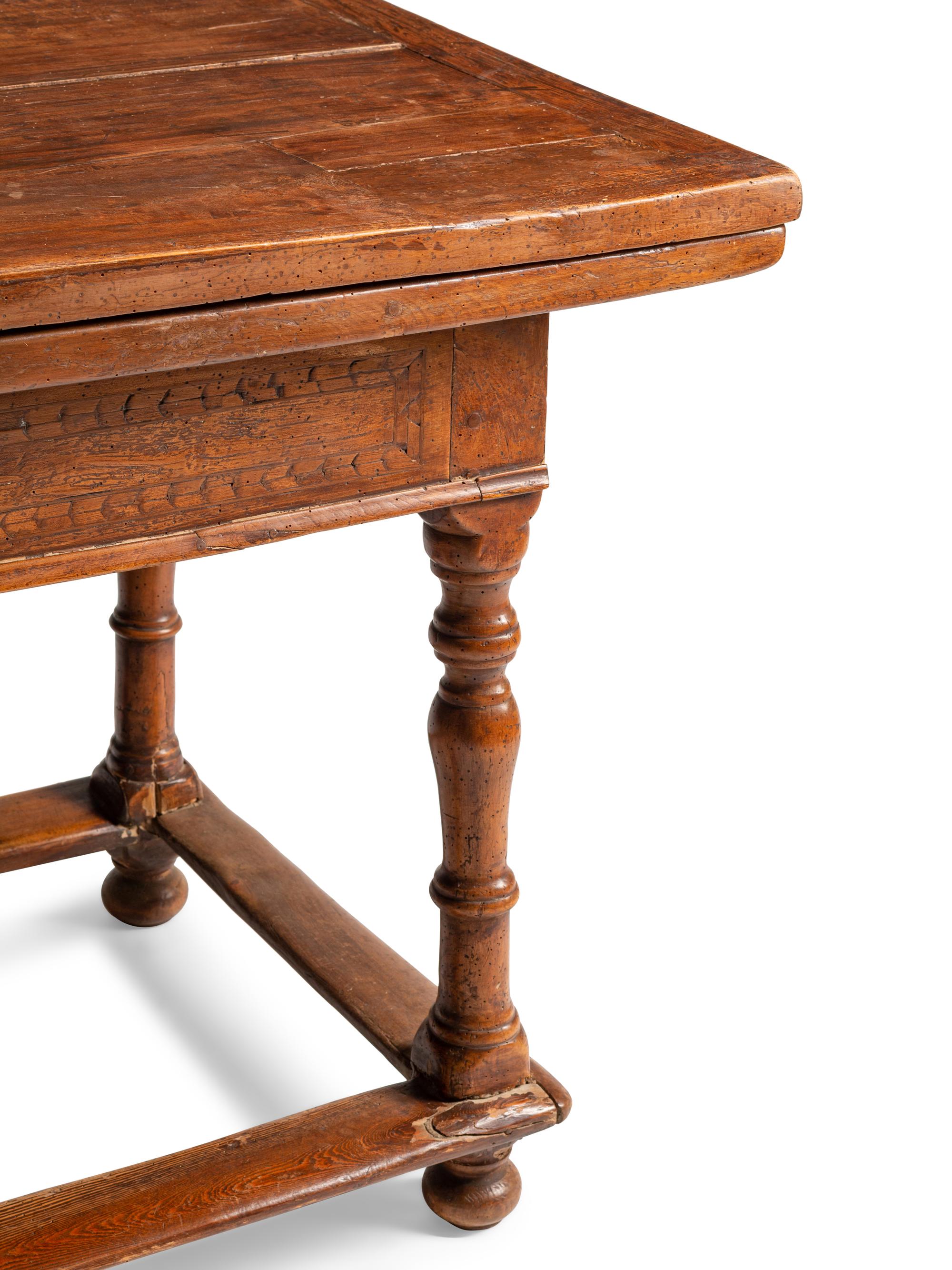 A Spanish Baroque Walnut Table