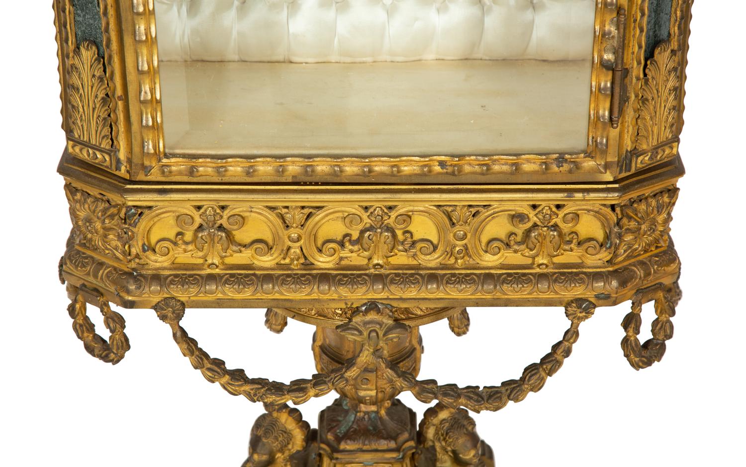 A Pair of Napoleon III Gilt Bronze Vitrines