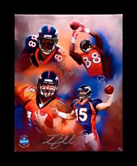 A Group of Denver Broncos Items (Including Tim Tebow),