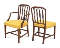 A Set of Four Regency Style Mahogany Dining Chairs