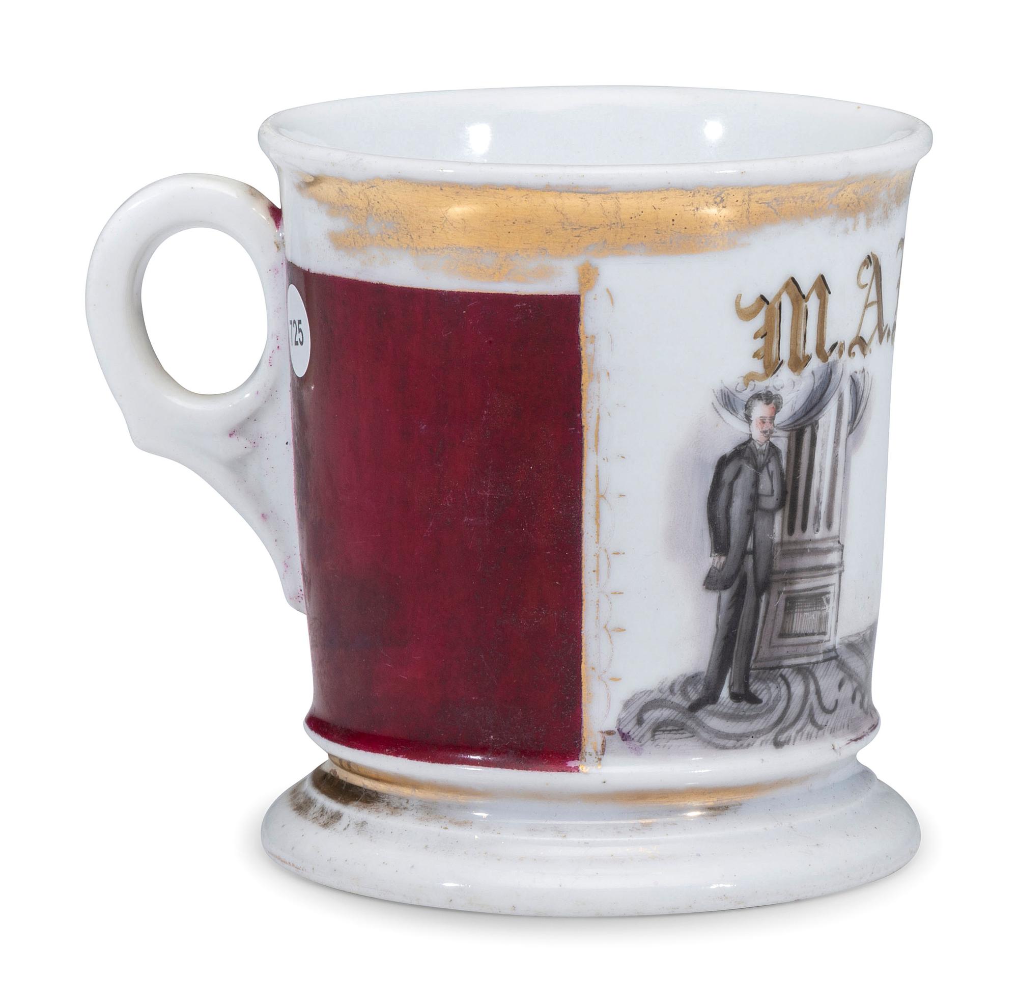 A Photographer's Porcelain Occupational Shaving Mug