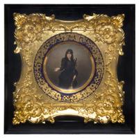 A Framed Vienna Porcelain Cabinet Plate Diameter 9 inches. — 19TH/20TH CENTURY