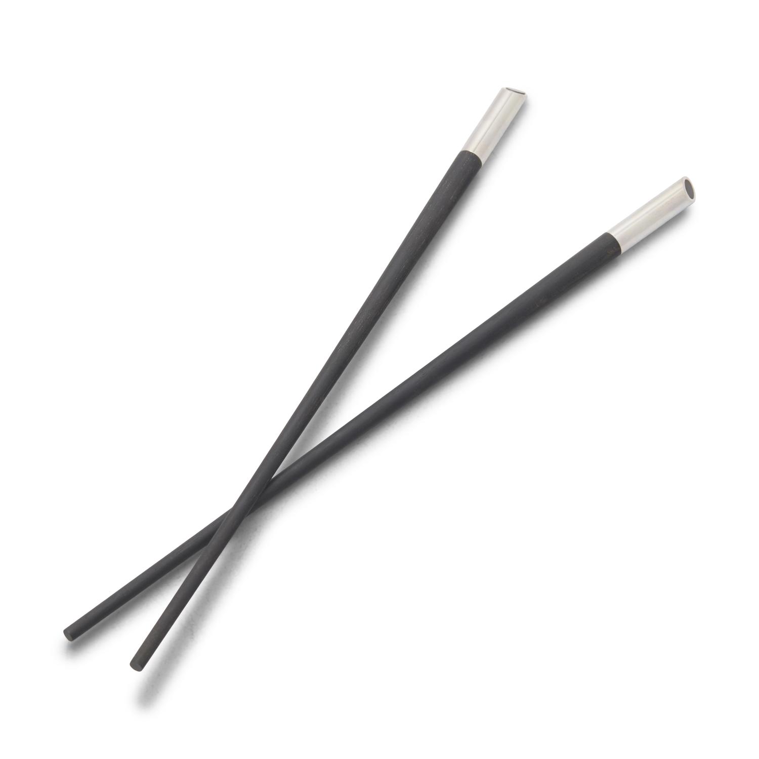 A Set of Christofle Silver-Plate Mounted Chopsticks