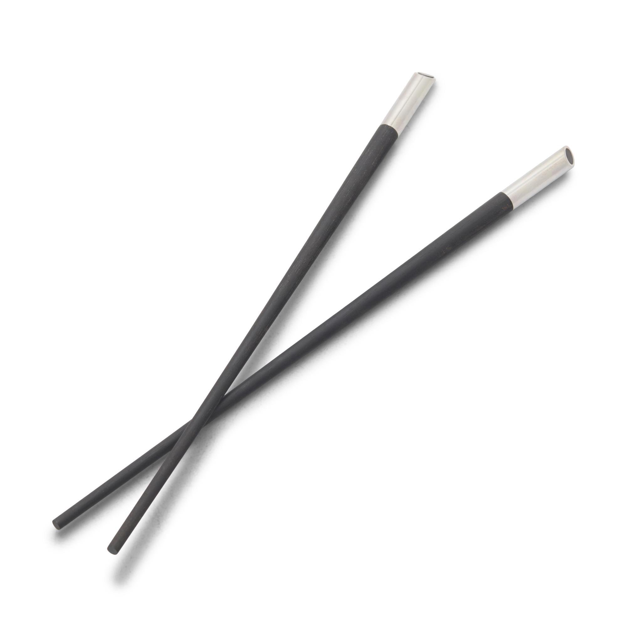 A Set of Christofle Silver-Plate Mounted Chopsticks