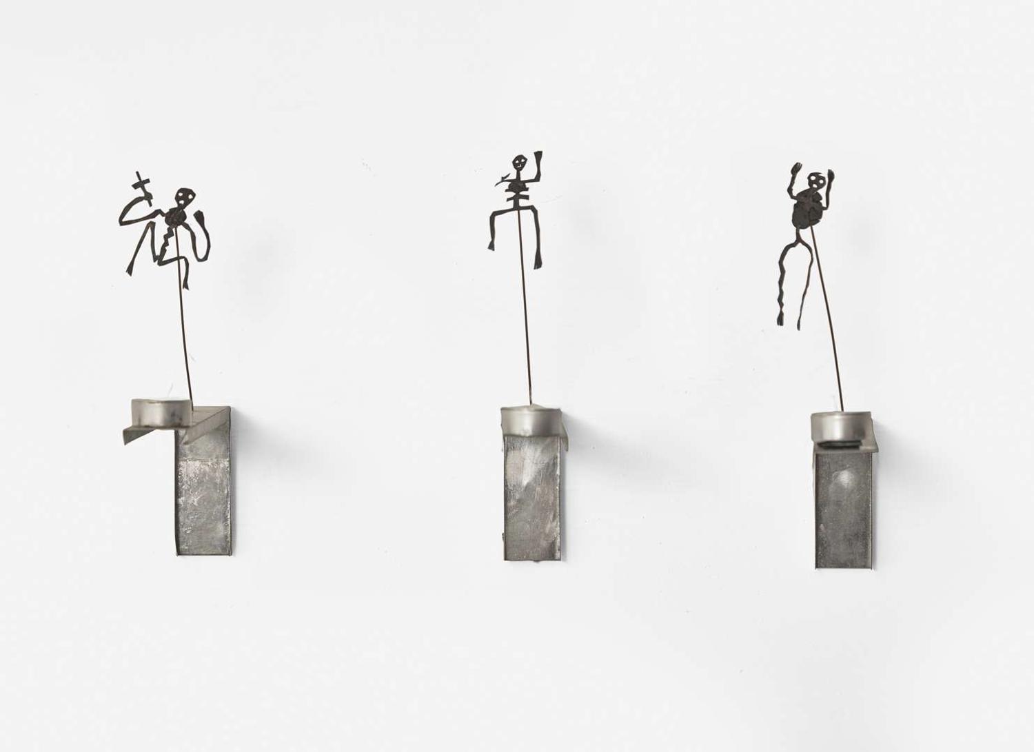 Christian Boltanski (French, 1944-2021), Les Bougies (Shadows from the Lesson of Darkness, Set B) Set of Three