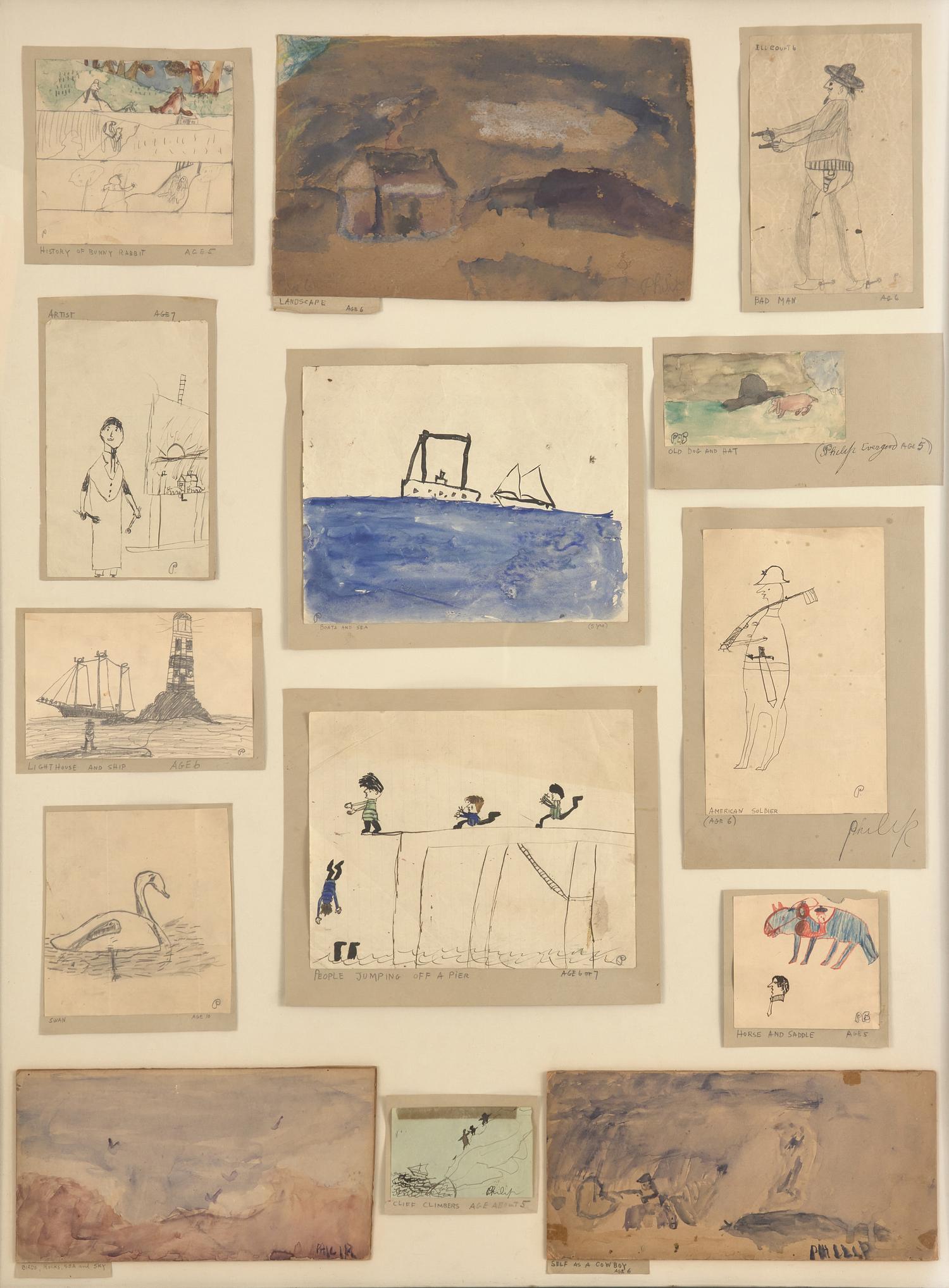 History of Bunny Rabbit and Thirteen Other Childhood Drawings (14)