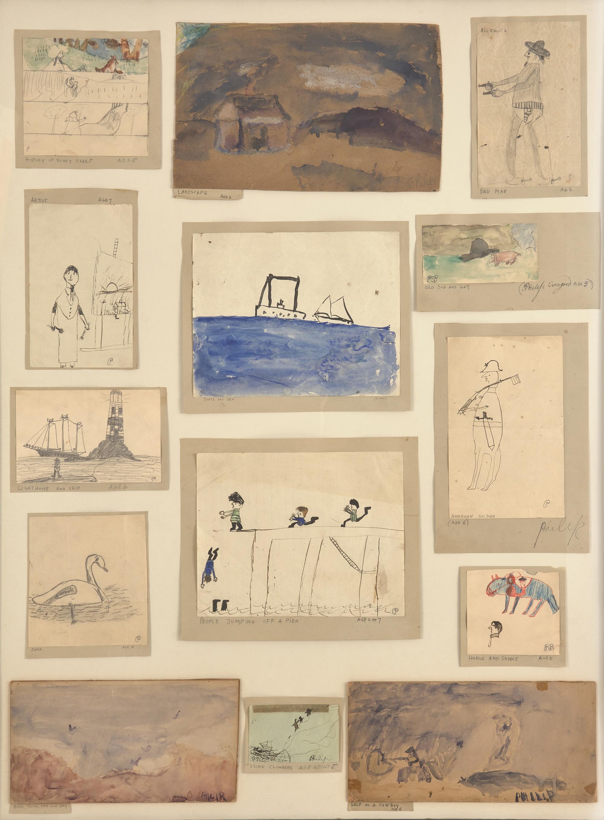 History of Bunny Rabbit and Thirteen Other Childhood Drawings (14)