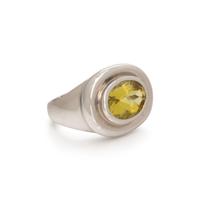TIFFANY & CO., PALOMA PICASSO, WHITE GOLD AND YELLOW TOURMALINE RING