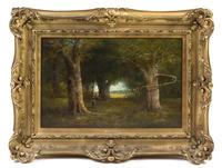 A. L. Zimm, (19th Century), Forest Scene with Figures