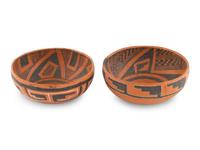 Ancestral Pueblo Redware Pottery Bowls