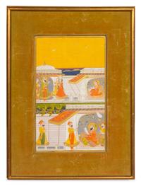A Persian Illustrated Manuscript Leaf 11 1/2 x 7 inches (image). — 19TH CENTURY