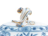 Two Meissen Blue Onion Porcelain Tureens