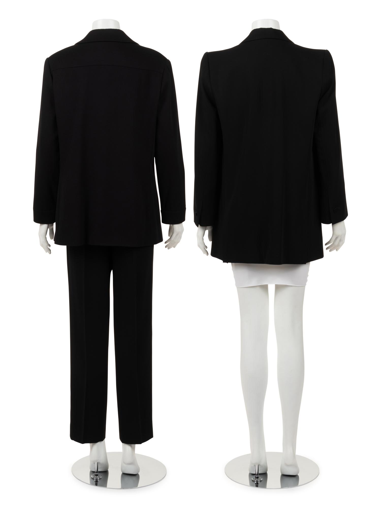 Three Designer Items: Two Yves Saint Laurent Jackets and One Pair of Valentino Pants, 2000-10s