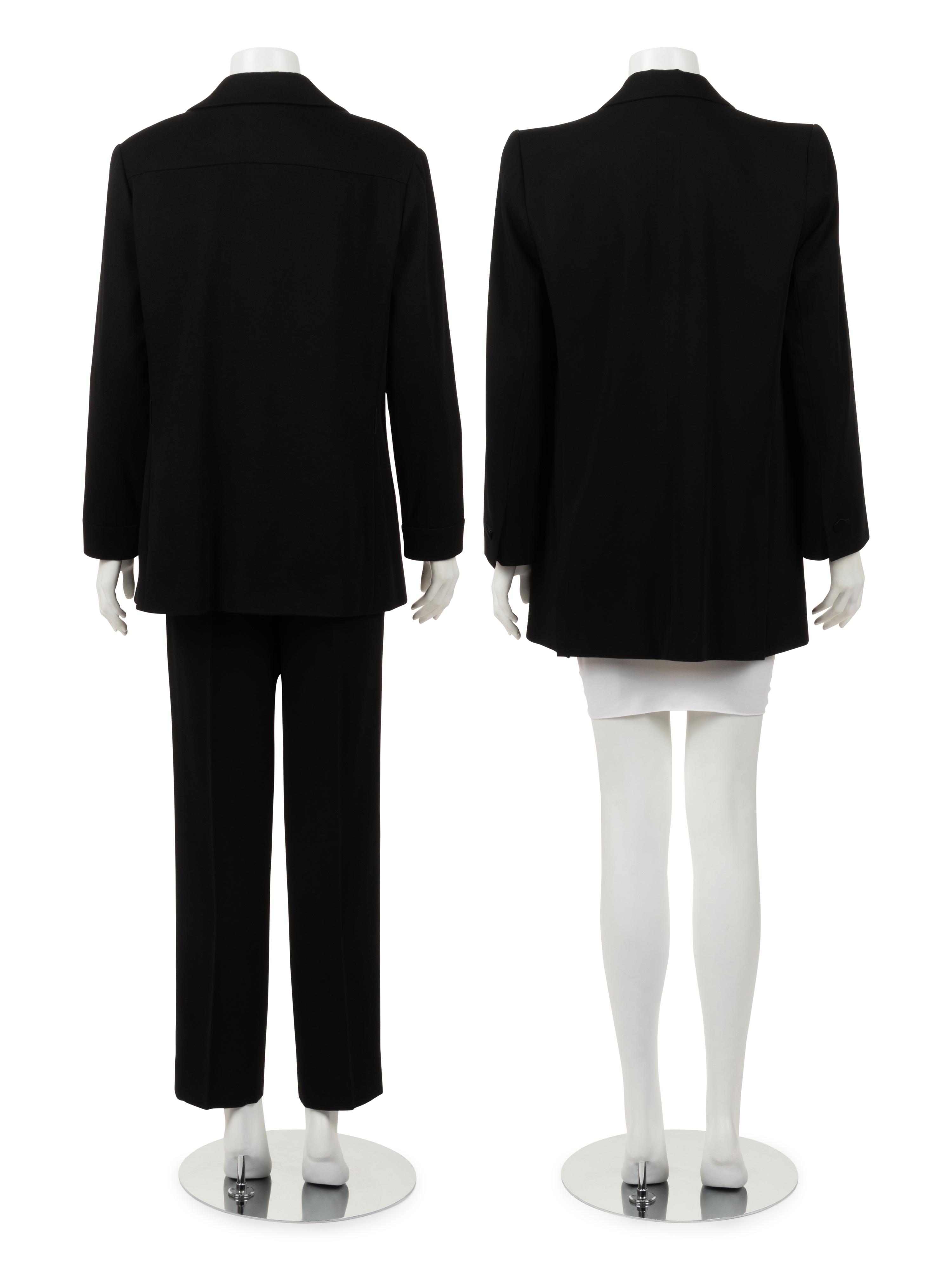 Three Designer Items: Two Yves Saint Laurent Jackets and One Pair of Valentino Pants, 2000-10s