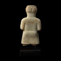 A South Arabian Alabaster Standing Warrior