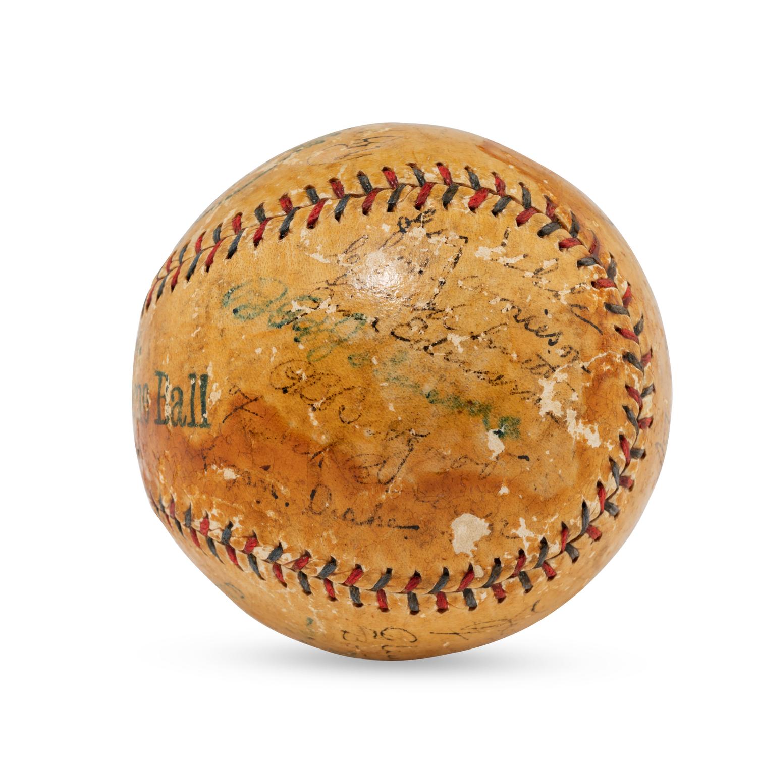 A 1923 Cleveland Indians Team Signed Autograph Baseball Featuring Tris Speaker (PSA Letter of Authenticity),