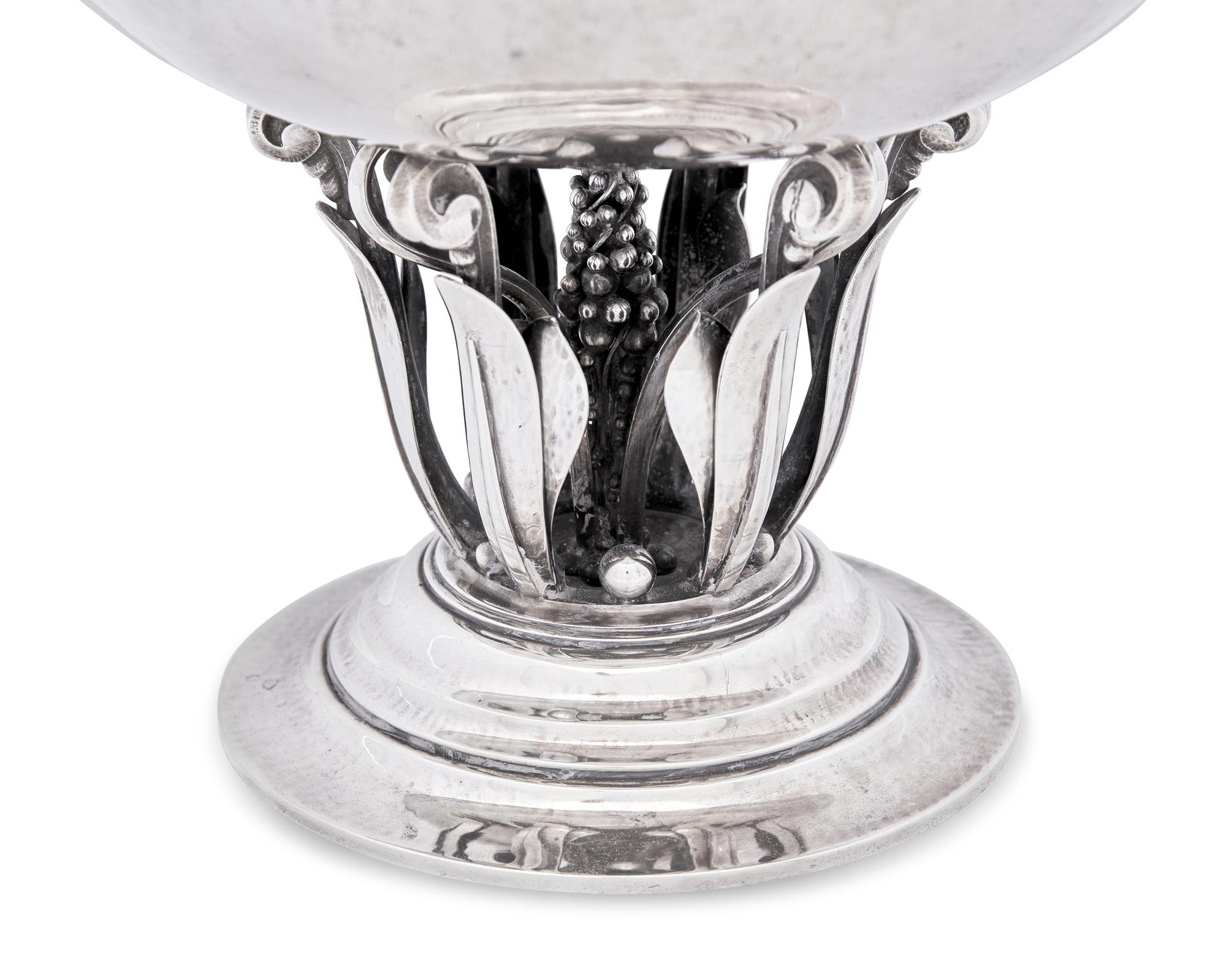 A Johan Rohde Designed Georg Jensen Silver Centerpiece Bowl