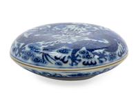 A Chinese Porcelain Seal Box and Cover