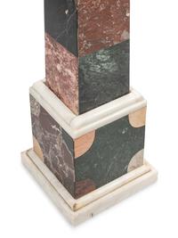 A Pair of Large Grand Tour Style Specimen Marble Obelisks