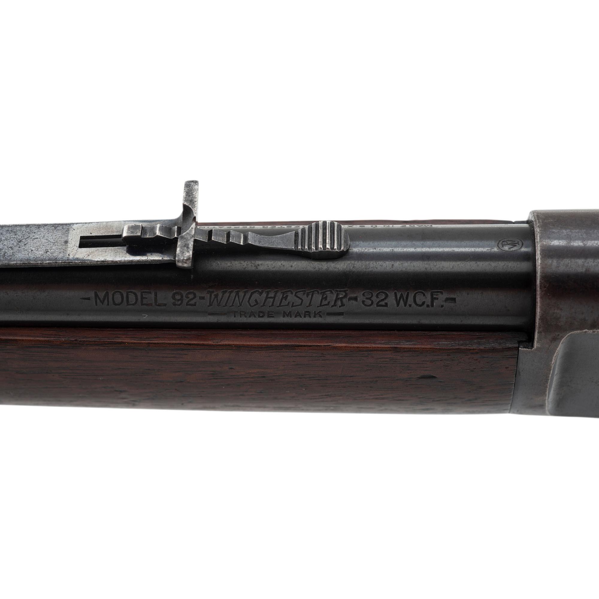 ** Winchester Model 1892 with Button Magazine and Replaced Barrel