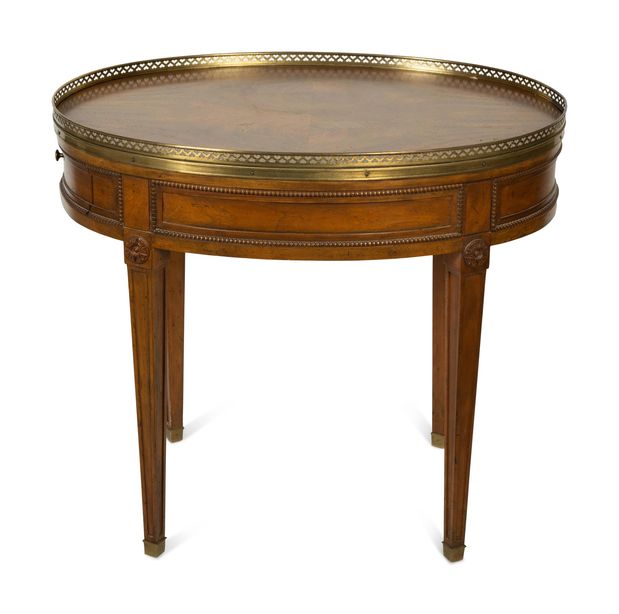 A Louis XVI Style Mahogany Side Table