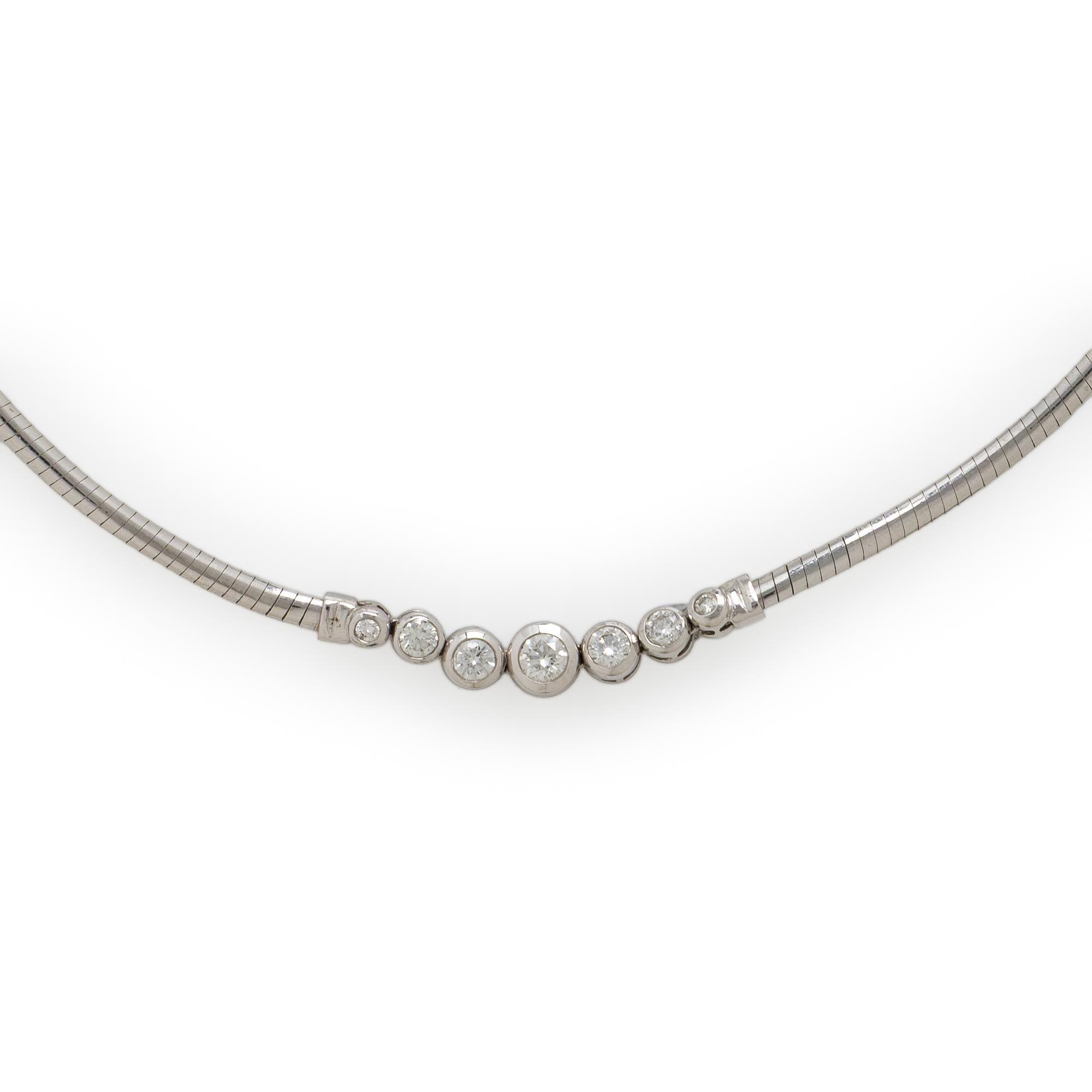 White Gold and Diamond Necklace