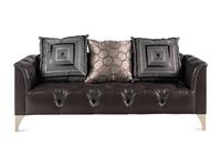 A J. Robert Scott Tufted Leather Sofa