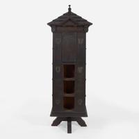 Seymour Easton (British, 1859-1916) "Tabard Inn Library" Revolving Bookcase, circa 1902