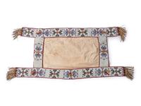 Sioux Beaded Hide Saddle Blanket