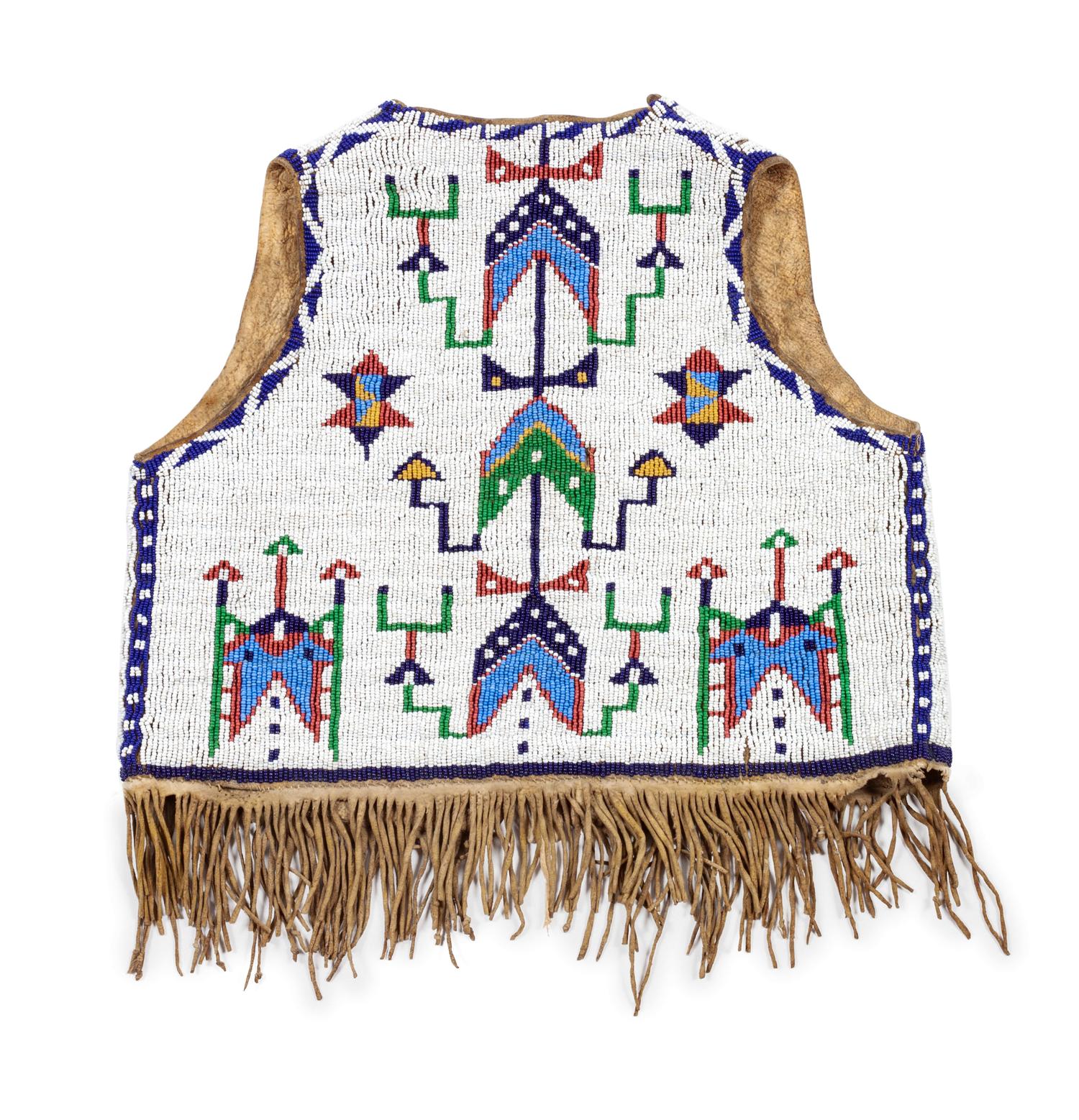 A Sioux Child's Beaded Hide Vest