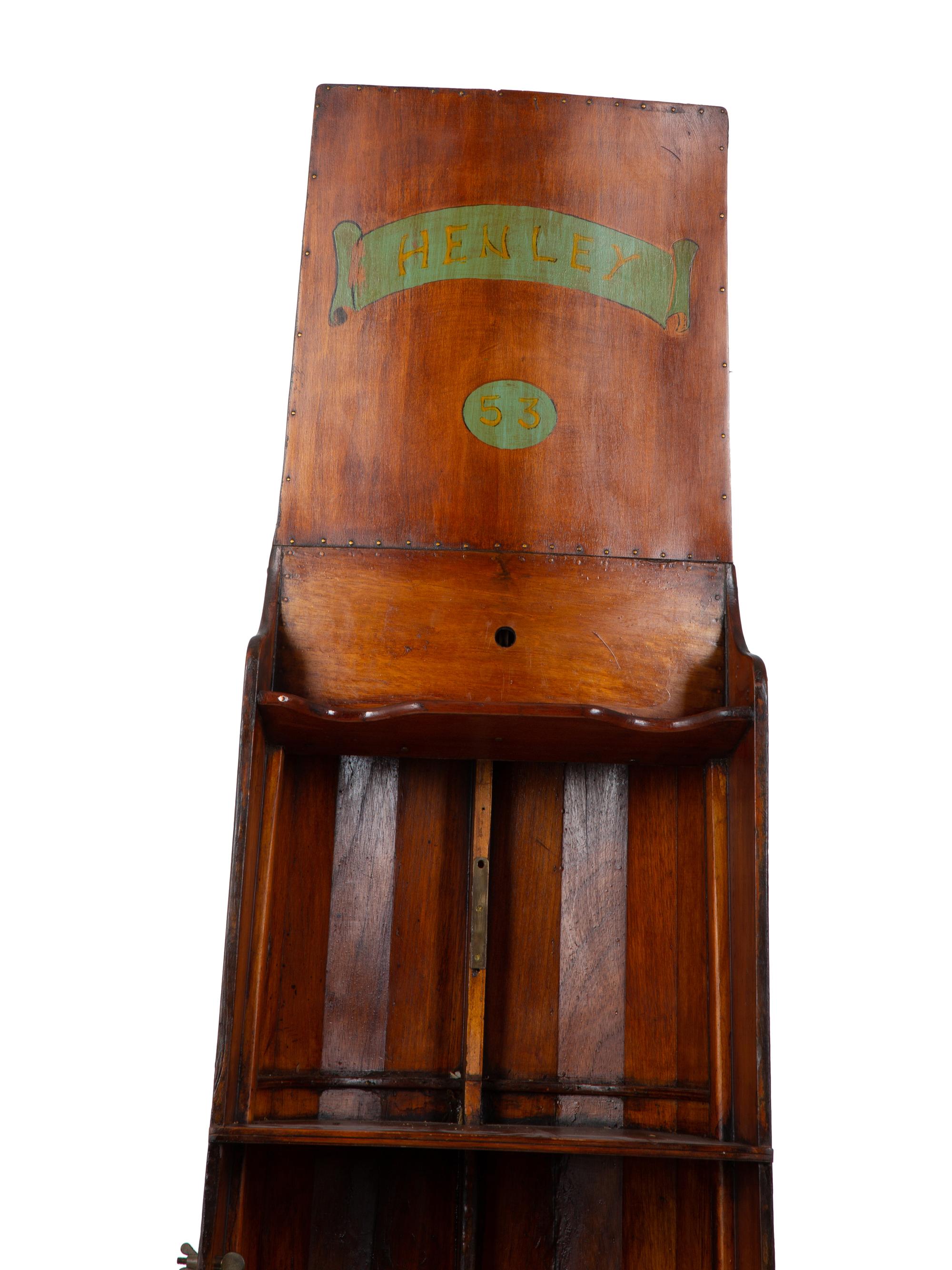 An English Henley Rowing Scull Bookcase — 19TH-20TH CENTURY