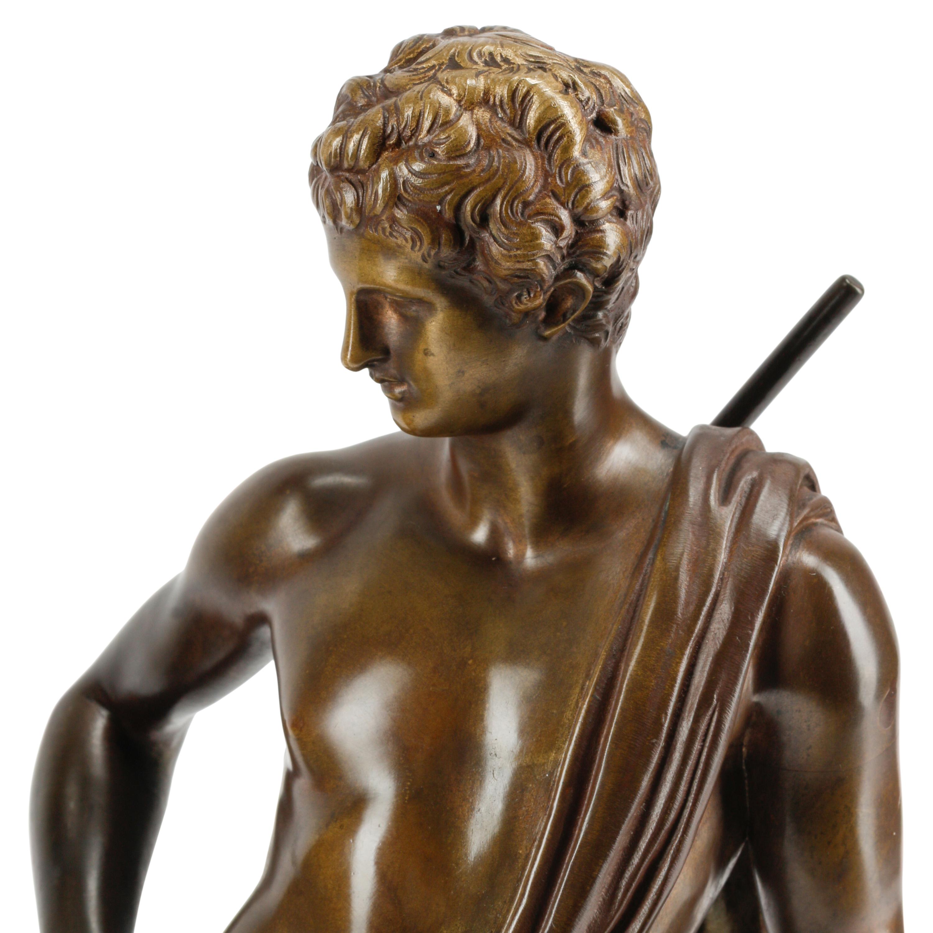 A Pair of French Bronze Figures of Apollo and Venus
